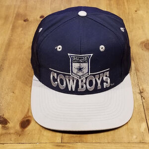Vintage Dallas Cowboys Hat Cap Snapback The Game 90s NFL Blue Spell Out Star